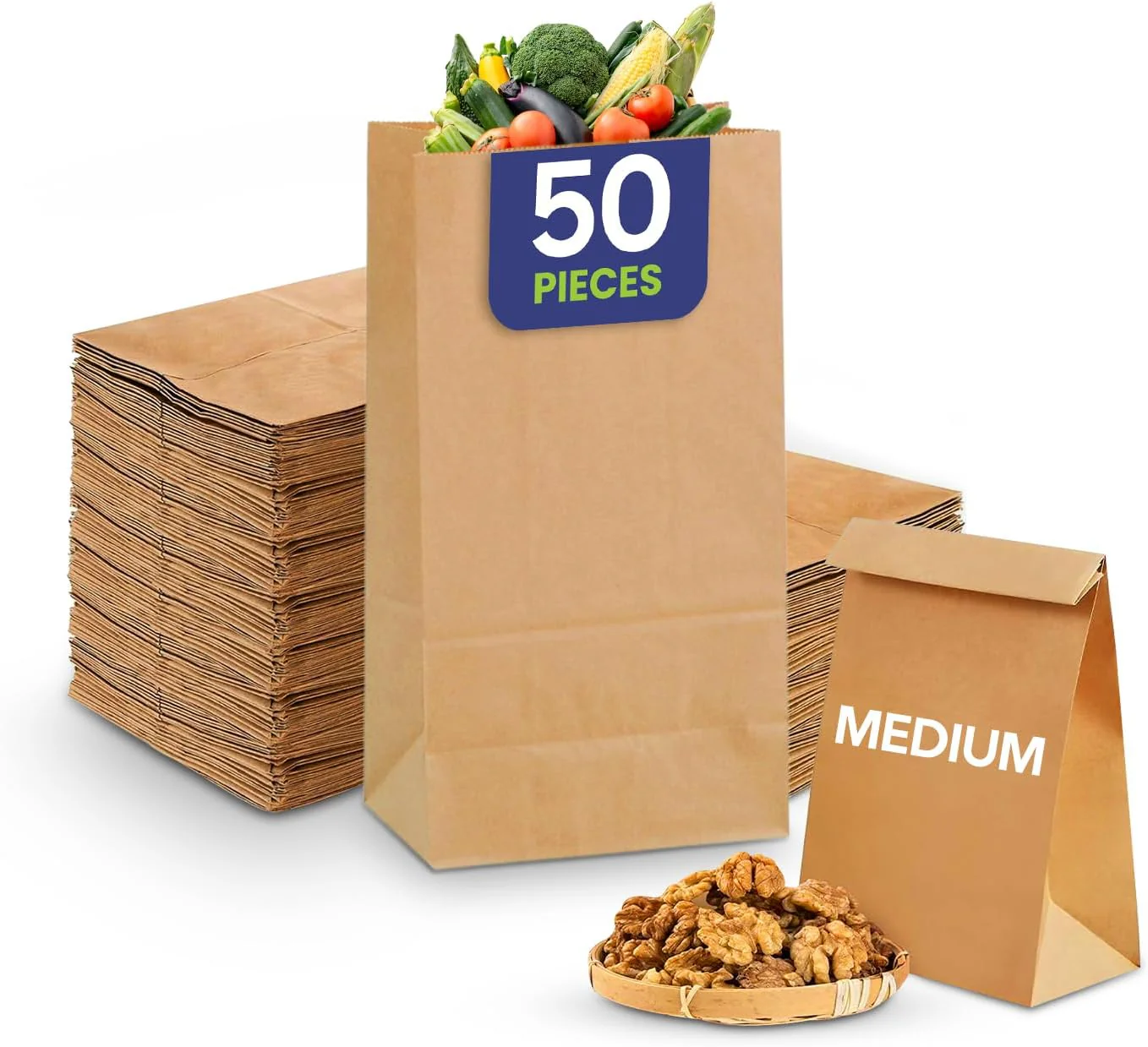 Square Bottom Paper Bags Kraft Takeaway - Image 8