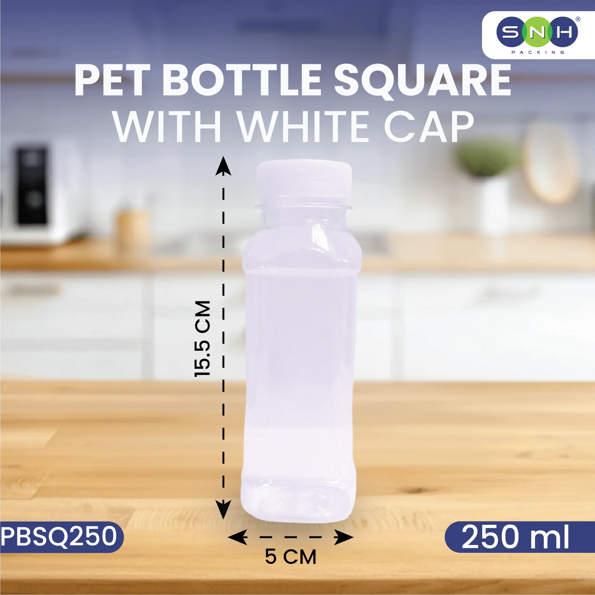 Square PET Bottles with Cap Leak Proof & Food Grade - Image 8