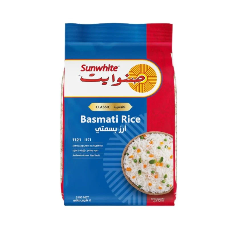 Sunwhite Basmati Rice 1121 Long Grain Classic Steamed Rice (5kg / 20kg)