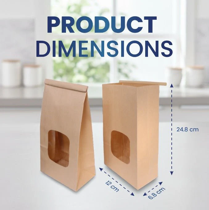 Tin Tie Brown Bags Durable Food Packaging & Storage Supplies - Image 6