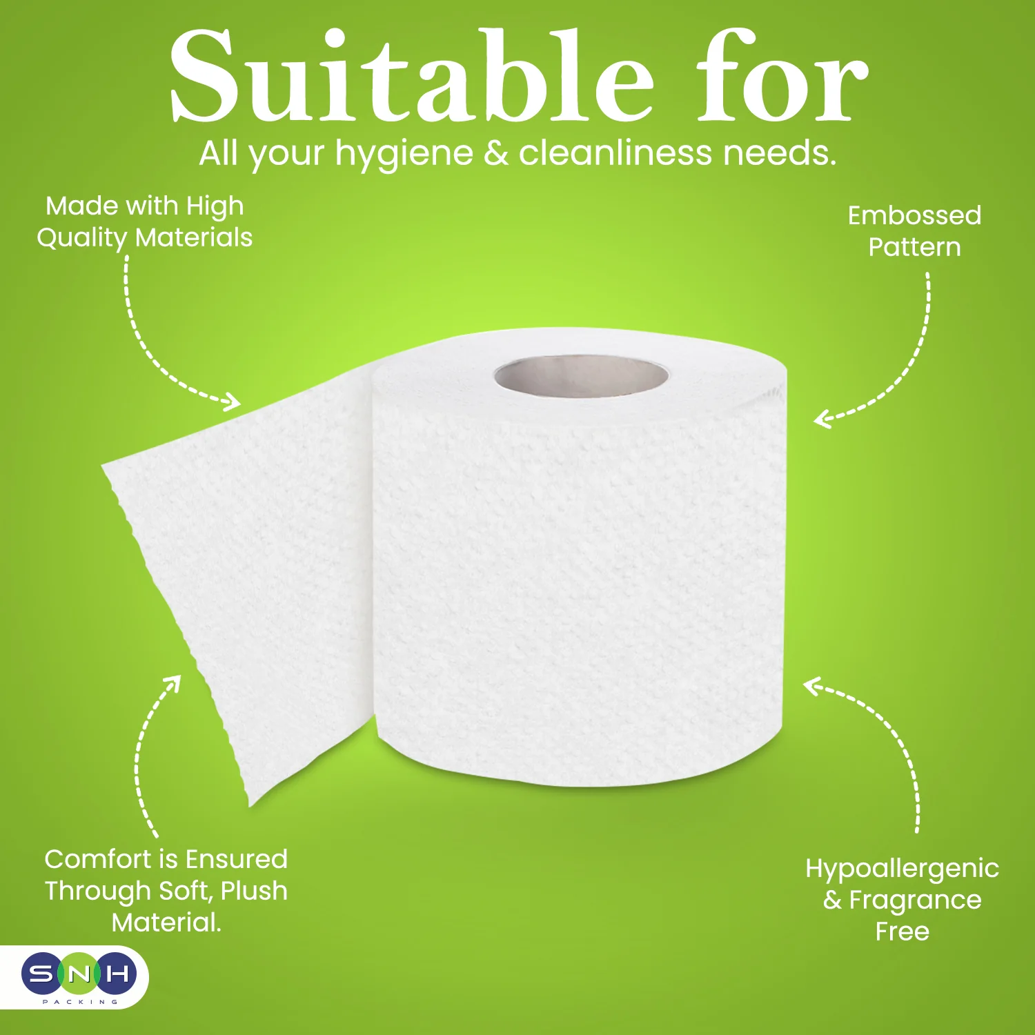 Toilet Roll Tissue  120 Sheets | 10 Rolls PKT | Soft & Hygienic - Image 4
