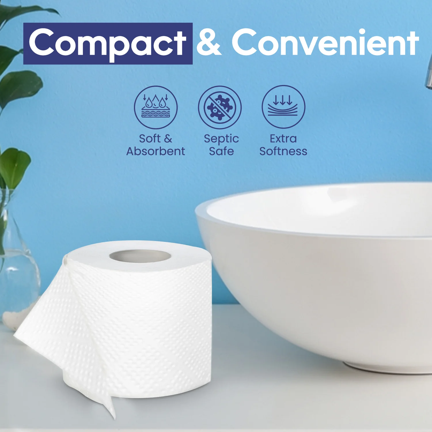 Toilet Roll Tissue  200 Sheets | Soft & Hygienic | 10 Rolls PKT - Image 5