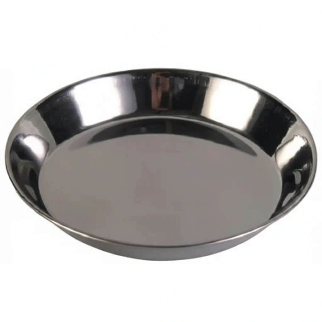 Trixie Basic Stainless Steel Plate for Cats - 200ML
