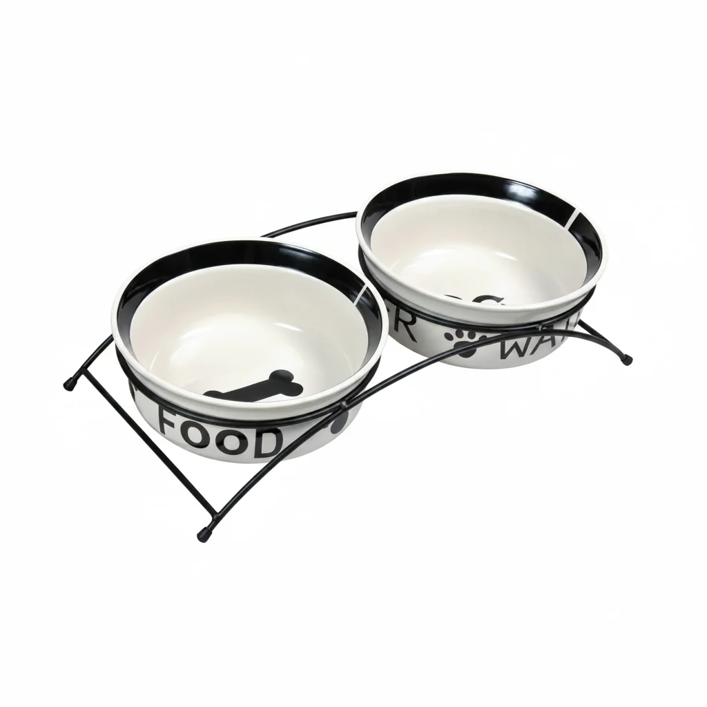 Trixie Ceramic Eat on Feet Set for Dogs - 2.6L