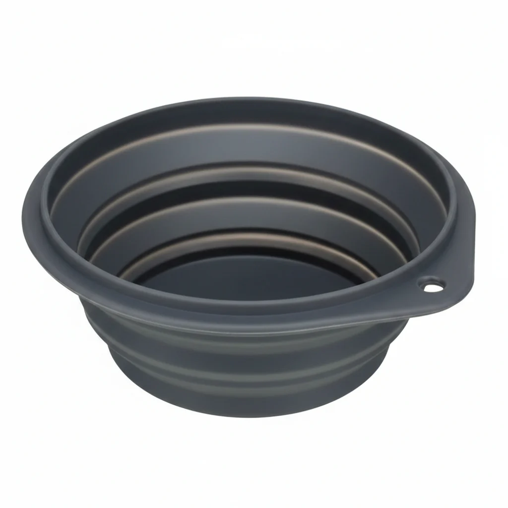 Trixie Collapsible Travel Bowl for Dogs GREY