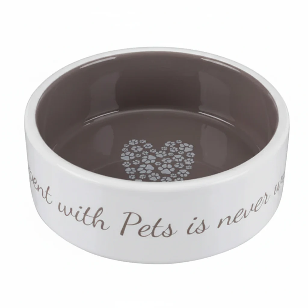 Trixie Pet's Home Ceramic Bowl for Dogs TAUPE - 800ML