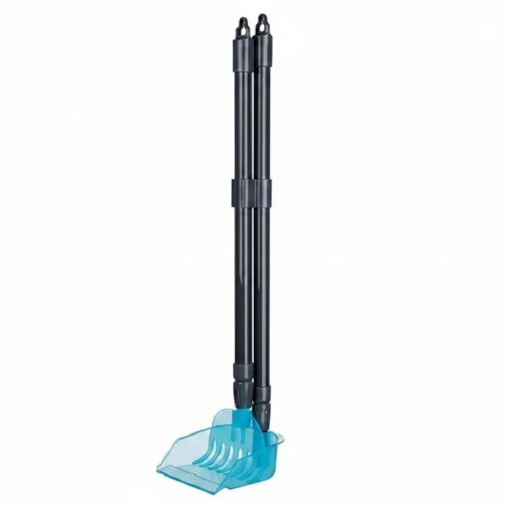 Trixie Pick Up Dustpan With Rake for Dogs BLACK - 60-107CM