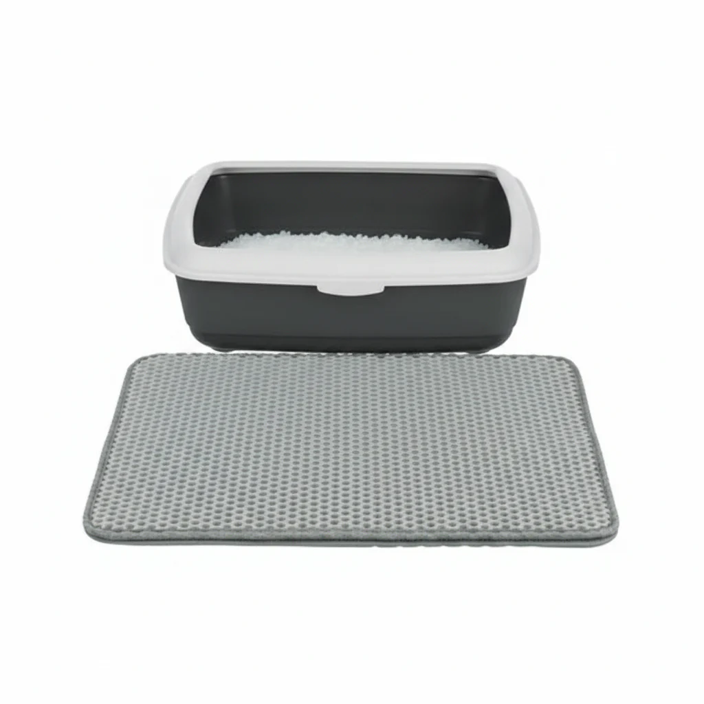 Trixie Sieve-Mat for Cat Litter Trays BLACK - 58X75CM