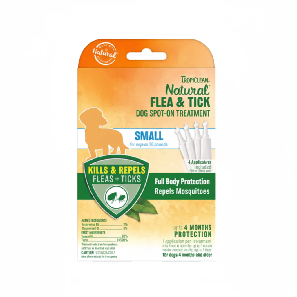 Tropiclean Flea & Tick Small Dog Spot On Treatment - Small