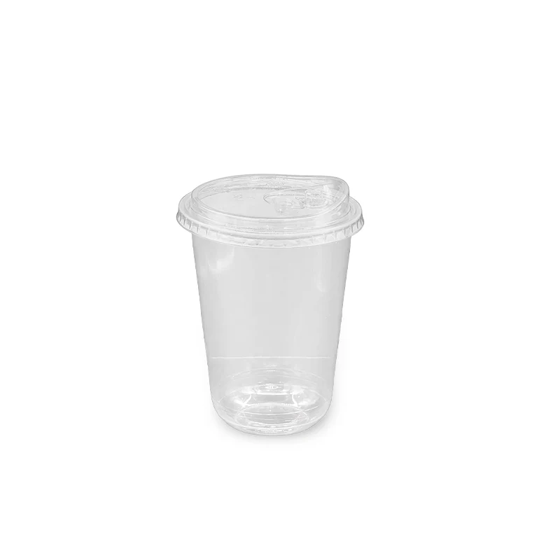 U-Shaped RPET Cups With Lid 92mm- Disposable Cold Drink Cups - Image 15