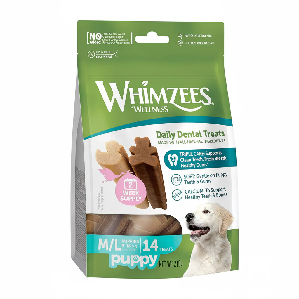 Whimzees Puppy Stix M/L (14 Pcs)