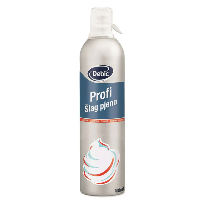 WHIPPING CREAM SPRAY 6 BOTTLES X 700ML  DEBIC