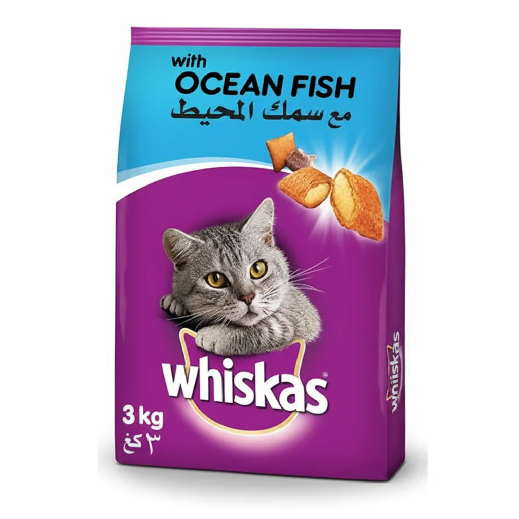 Whiskas Adult Ocean Fish Dry Cat Food  1.2KG
