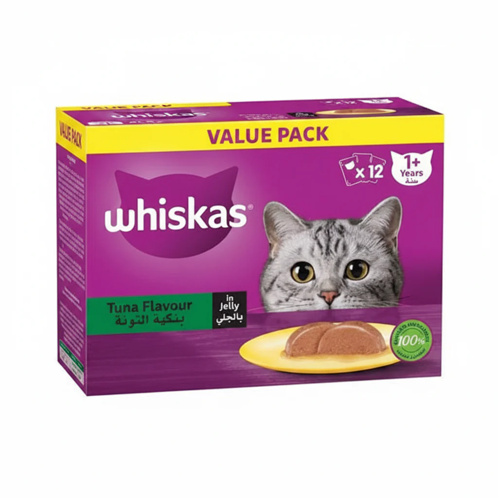 Whiskas Tuna Flavour Wet Cat Food 10+2 FREE 12X80g