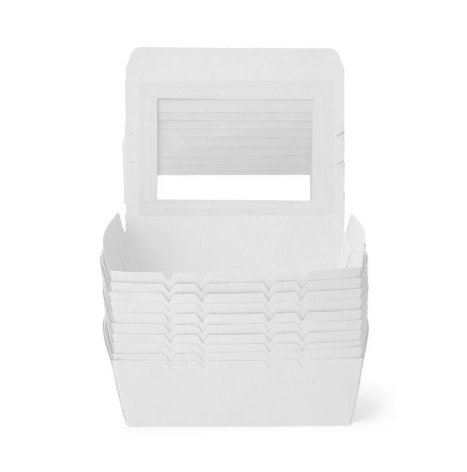 White Lunch Box With Window  Takeaway Packaging - Image 2