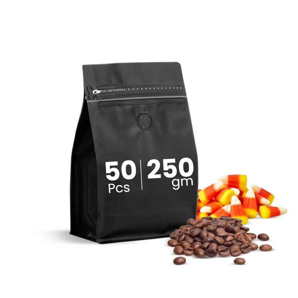 Black Reclosable Coffee Pouch Fresh & Airtight - Image 12