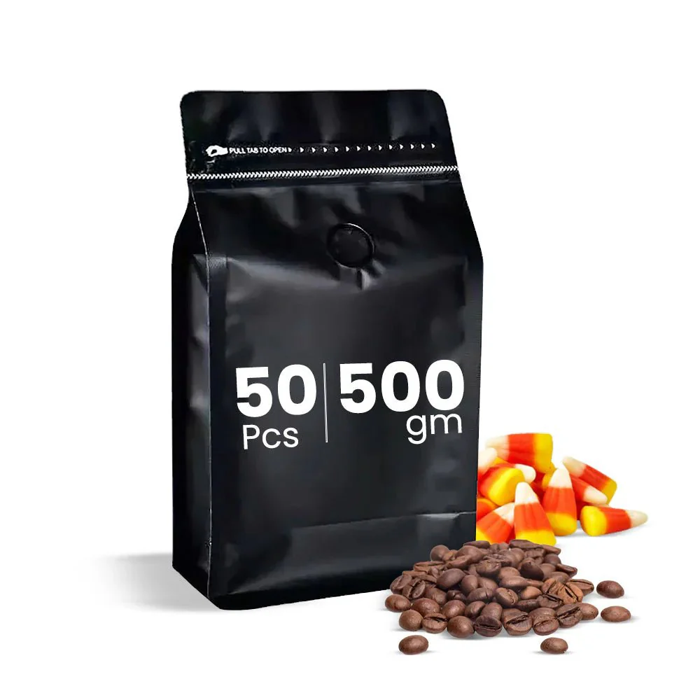Black Reclosable Coffee Pouch Fresh & Airtight - Image 13