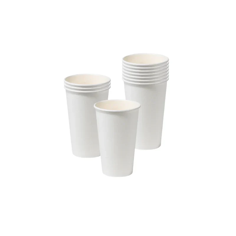 White Single Wall Paper Cup  Disposable Beverage Cup - Image 16