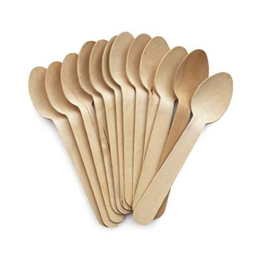 Wooden Spoon  16cm Unwrapped 100 PCS PKT