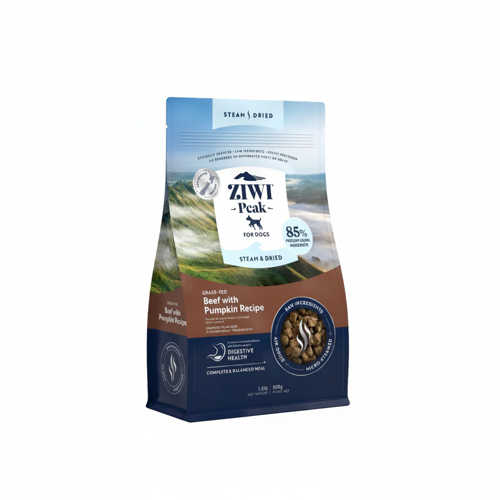 ZIWI Peak Steam & Dried Grass-Fed Beef with Pumpkin Recipe Dry Dog Food 3.2KG